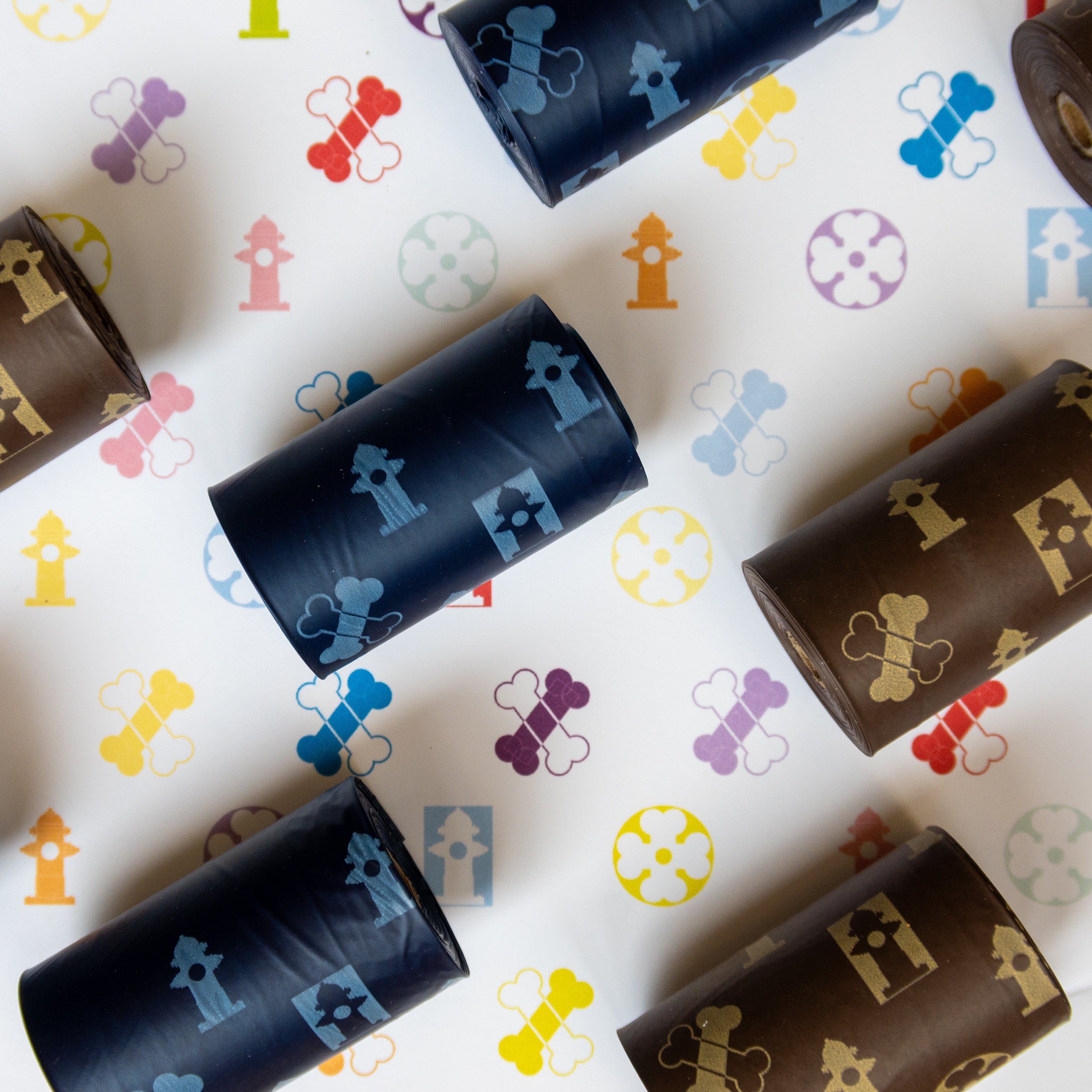 Pooie Vuiton Designer Dog Waste Bags - Biodegradable Poop Bags