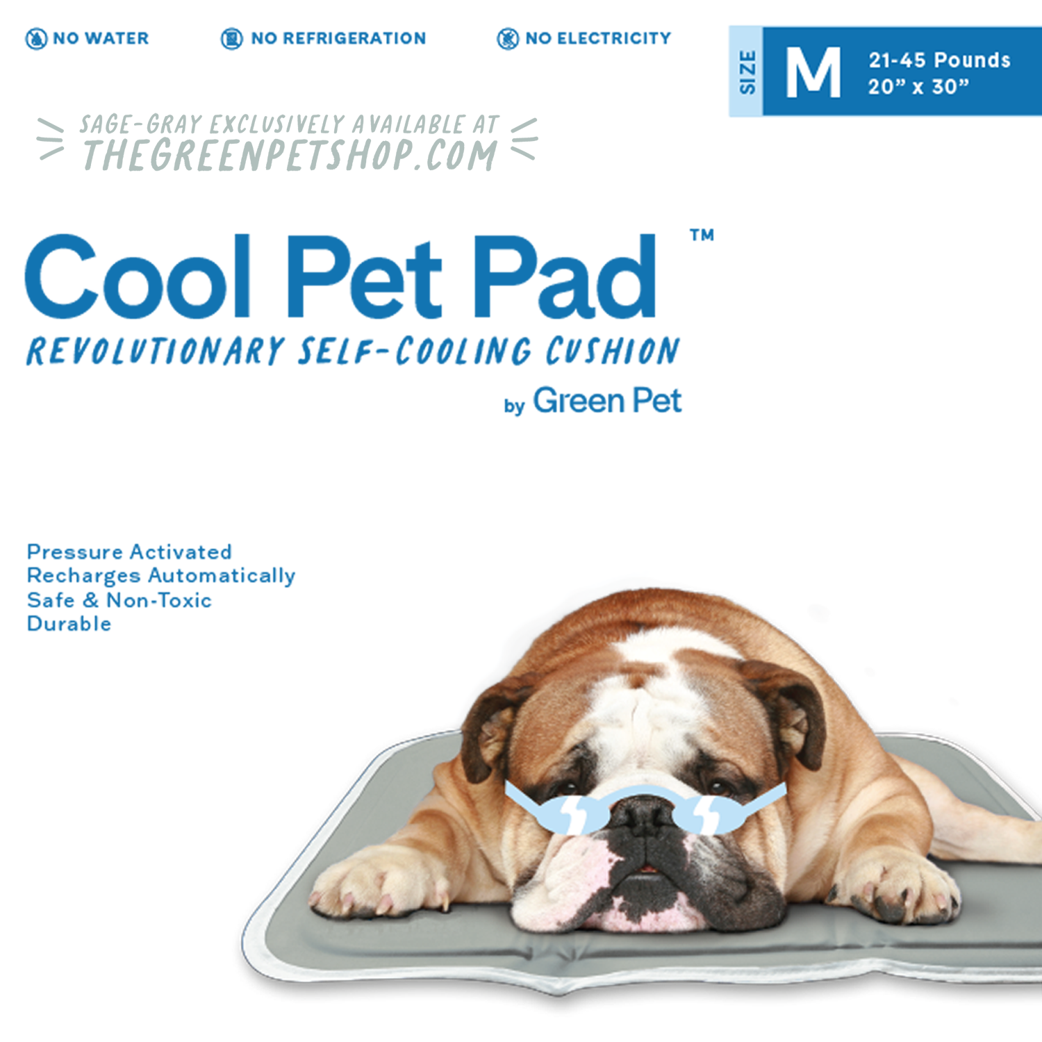 Clean Run Cool Pet Pad Self-Cooling Gel Mats